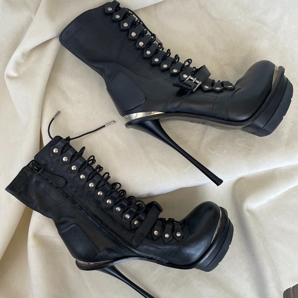 Alexander Mcqueen platform ankle boots